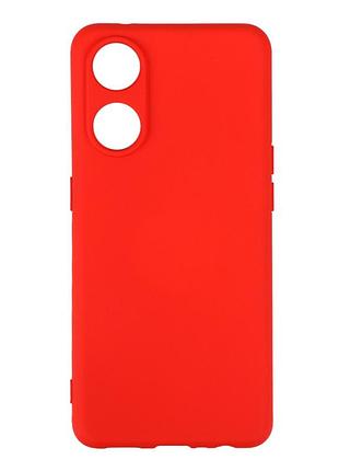 Чехол silicone cover с рамкой камеры (a) для oppo reno 8t red