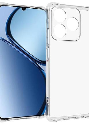 Tpu чохол getman ease logo посилені кути full camera для realme c63 4g безбарвний (прозорий)