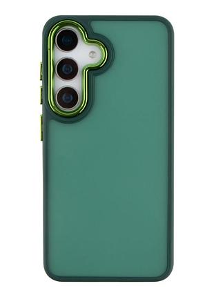 Чехол space ii цветной бампер matte для samsung galaxy s23+ green