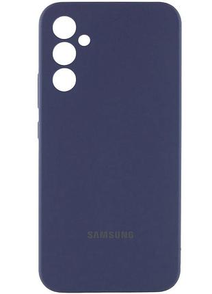 Чехол silicone cover lakshmi full camera (aa) with logo для samsung galaxy a56 5g синий / midnight blue