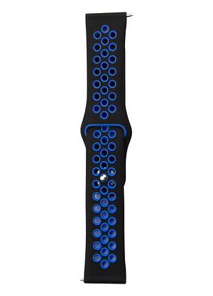 Ремінець nikes samsung gear s3 22 mm чорно-синій