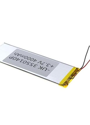 Акумулятор universal aaa 4000mah rated voltage: 3,7v 142*52*3мм тип контактів: дроти