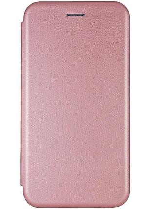 Кожаный чехол-книжка classy для samsung galaxy a14 4g/5g rose gold