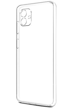 Чохол tpu transparent 1.5 мм із захистом камери для samsung galaxy a04, прозорий захисний кейс безбарвний