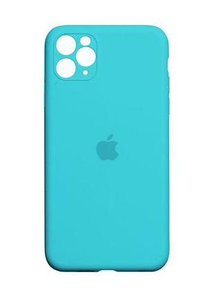 Чехол original full size with frame для apple iphone 11 pro max blue