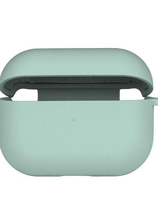 Чехол с микрофиброю silicone case airpods pro 2 sea blue