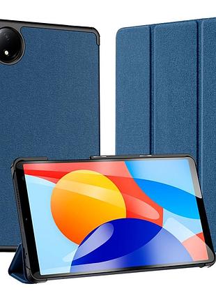 Чехол-книжка dux ducis domo совместим с xiaomi redmi pad se 8.7 дюйма blue
