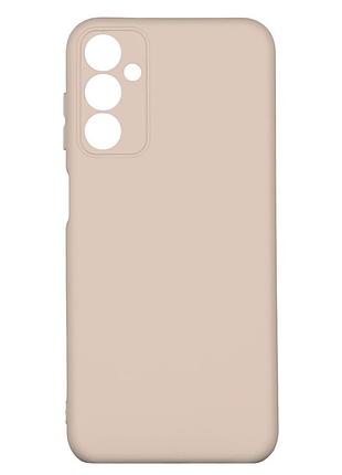 Чехол silicone cover с рамкой камеры (a) для samsung galaxy m14/ m146 pink sand