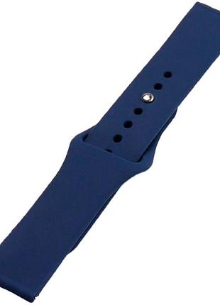 Ремешок universal 22mm silicone button design samsung/amazfit/huawei midnight blue (35683_3577583)