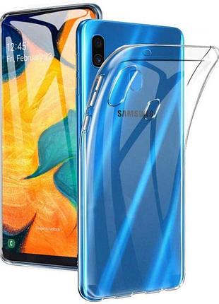 Tpu чехол epic transparent 1,5mm для samsung galaxy a20 / a30 бесцветный (прозрачный)