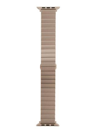 Металлический ремешок metal link для apple watch 49/apple watch 45/apple watch 44/apple watch 42mm starlight