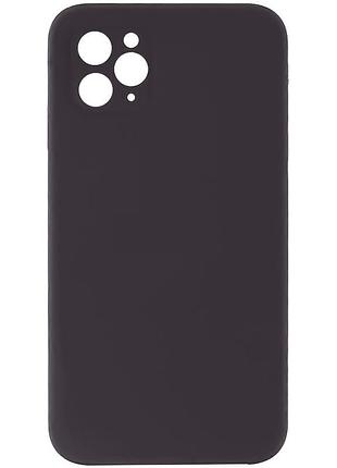 Чехол с защитой камеры silicone case full apple iphone 12 pro max elderberry