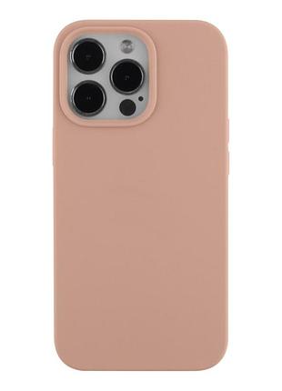Чехол soft silicone case full size для iphone 14 pro силиконовая панель-накладка для телефона iphone 14 pro pink sand