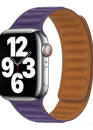 Магнітний ремінець silicone magnetic soft touch для годинника apple watch 49/watch 45/watch 44/watch 42mm dark cherry