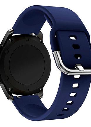 Ремешок universal 22 mm silicone design samsung/amazfit/huawei midnight blue