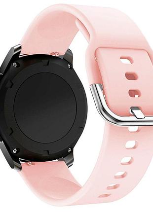 Ремешок universal 20 mm silicone design samsung/amazfit/huawei light pink