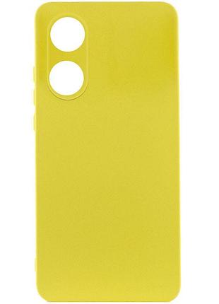 Чехол silicone cover lakshmi full camera (a) для oppo a58 4g желтый / flash