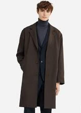 Пальто chesterfield из смесовой шерсти с водоотталкивающим покрытием. uniqlo!!1 фото