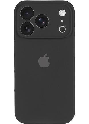 Чехол silicone case full camera protective (aa) для apple iphone 17 pro (6.3") черный / black 2