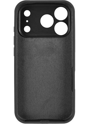 Чехол silicone case full camera protective (aa) для apple iphone 17 pro (6.3") черный / black 3