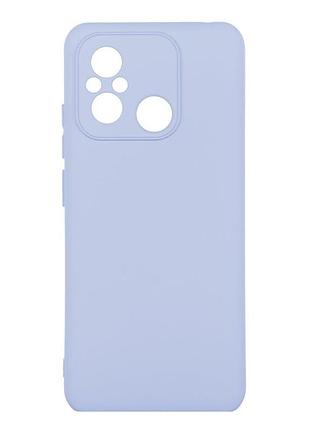 Чохол із рамкою камери silicone cover a xiaomi redmi 12c lilac
