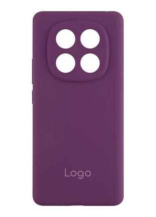 Чехол-накладка liquid silicone (aa) с защитой на камеру для xiaomi redmi note 14 pro 4g grape