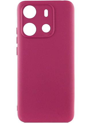 Чехол silicone cover lakshmi full camera (a) для tecno spark go 2023 бордовый / marsala