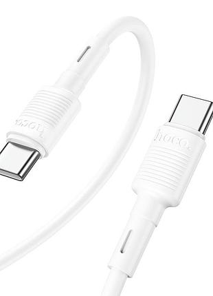 Кабель передачи данных hoco x83 victory type-c на type-c 1 m 60w white