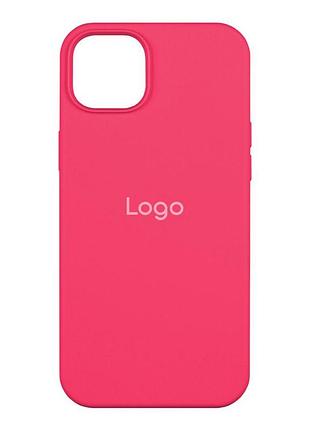 Чехол spase silicone case full size aa iphone 15 plus shiny pink