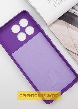 Чохол tpu getman liquid silk full camera для xiaomi poco x6 / note 13 pro 5g фіолетовий / purple 3