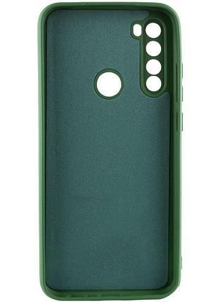 Чохол tpu getman liquid silk full camera для xiaomi redmi note 8t зелений / dark green 2