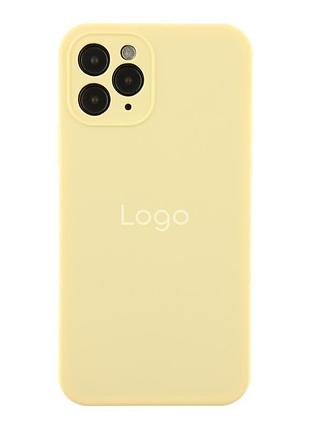 Чехол original full size square для apple iphone 11 pro crem yellow