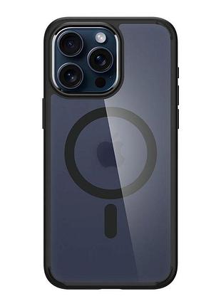 Чехол накладка spigen ultra hybrid magsafe apple iphone 15 pro max black (34291_3605933)