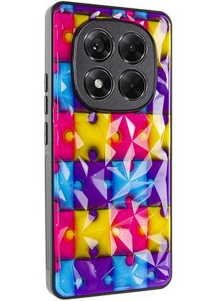 Tpu+pc чехол prisma fluffie для xiaomi redmi note 14 pro 5g puzzle