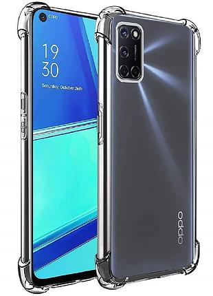 Tpu чохол getman ease logo посилені кути для oppo a52 / a72 / a92 безбарвний (прозорий)