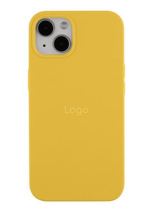 Чехол silicone case full size (aa) для iphone 14 yellow
