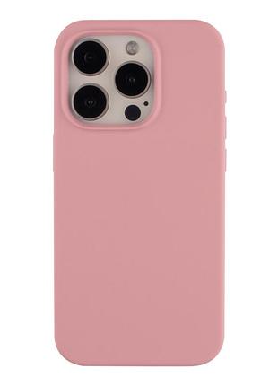 Чехол soft silicone case full size для iphone 15 pro силиконовая панель-накладка для телефона iphone 15 pro light pink