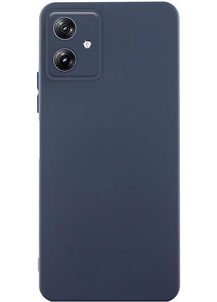 Чохол tpu getman liquid silk full camera для motorola moto g54 синій / midnight blue