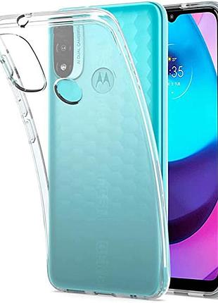 Tpu чехол epic transparent 1,5mm для motorola moto e20 бесцветный (прозрачный)