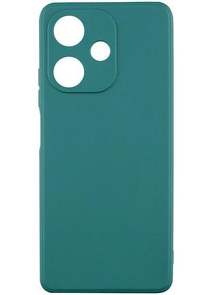 Ультратонка силіконова матова накладка candy full camera для infinix hot 30 play green