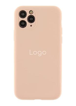 Чехол original full size with frame для apple iphone 11 pro max pink sand
