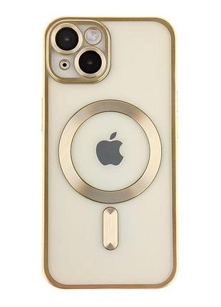 Чехол tpu metallic full camera magsafe apple iphone 16 gold (36189_3606931)
