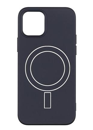 Чохол tpu aneu з magsafe для iphone 14 pro black - white