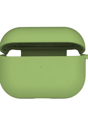 Чехол silicone case с микрофиброю для airpods pro mint