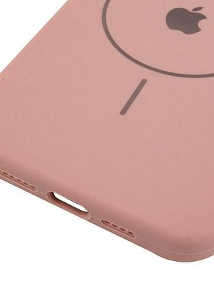 Чехол silicone case full protective (aa) v2 with magsafe для apple iphone 11 pro max (6.5") розовый / pink sand 5