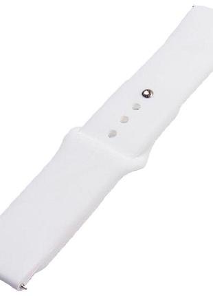 Ремешок universal silicone button design samsung/amazfit/huawei 20 mm white (35724_3577974)
