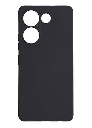 Чехол с рамкой камеры silicone cover a tecno camon 20 pro dark blue
