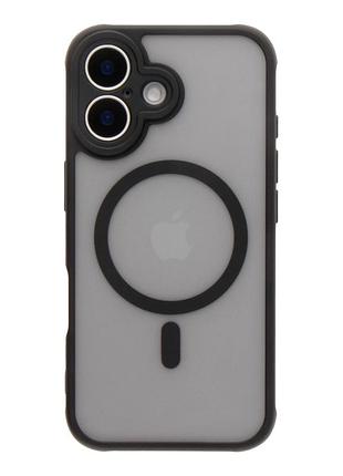 Чехол tpu anti drop full camera with magsafe apple iphone17 панель-накладка для телефона айфон 17 магнит зарядка black
