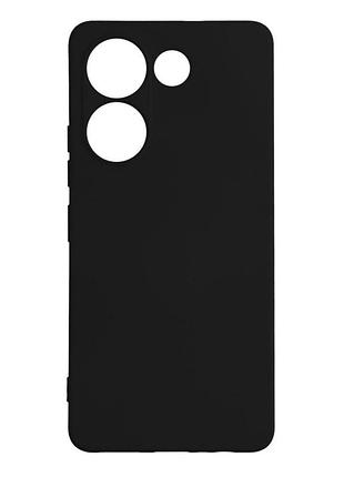 Чехол с рамкой камеры silicone cover a tecno camon 20 pro black