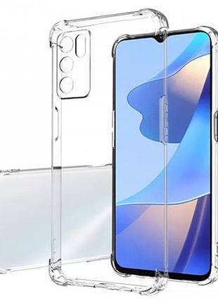 Tpu чохол getman ease logo посилені кути full camera для oppo a16s / a16 / a54s безбарвний (прозорий)